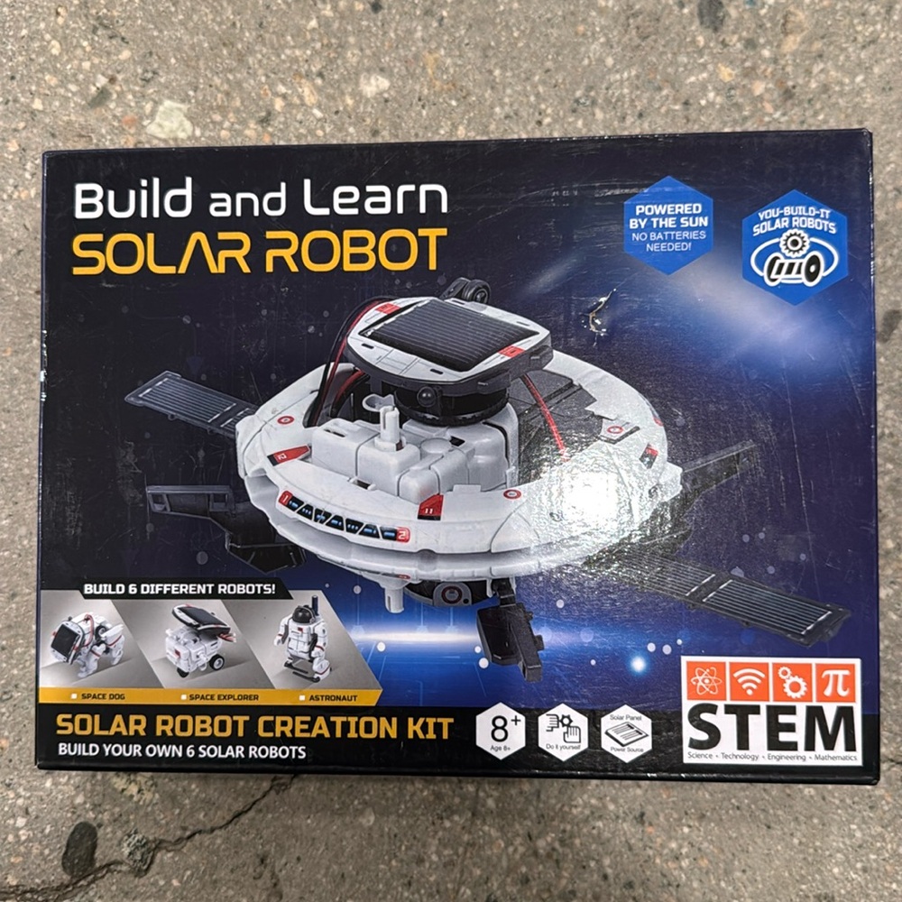Build and learn, solar robot creation kit